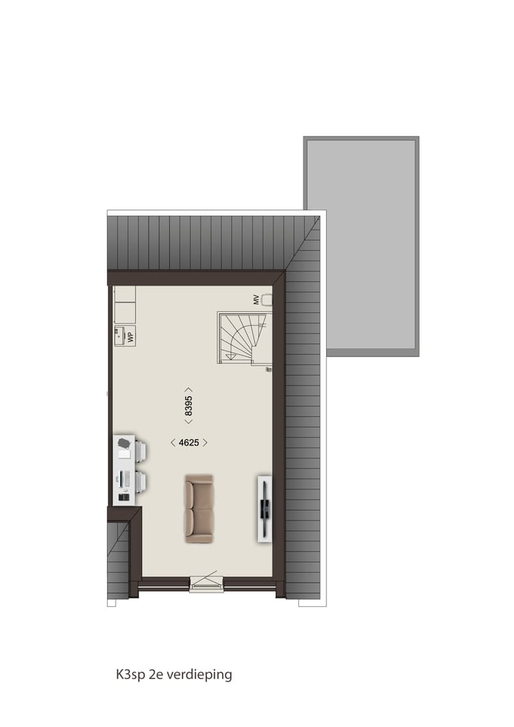 Foto 8 van Twee-onder-één-kapwoning - fase 3A (Bouwnr. 128)