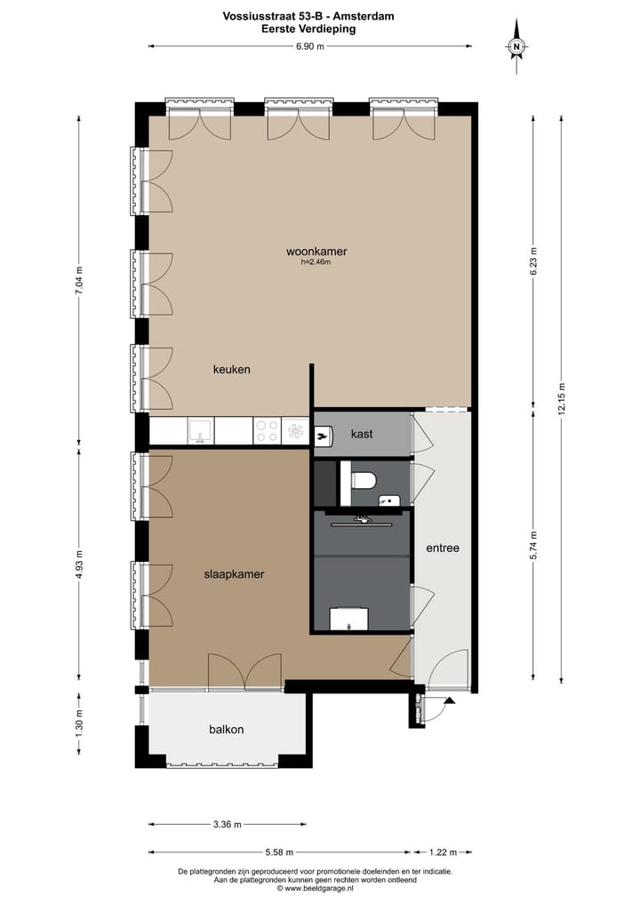 Foto 30 van Vossiusstraat 53-B