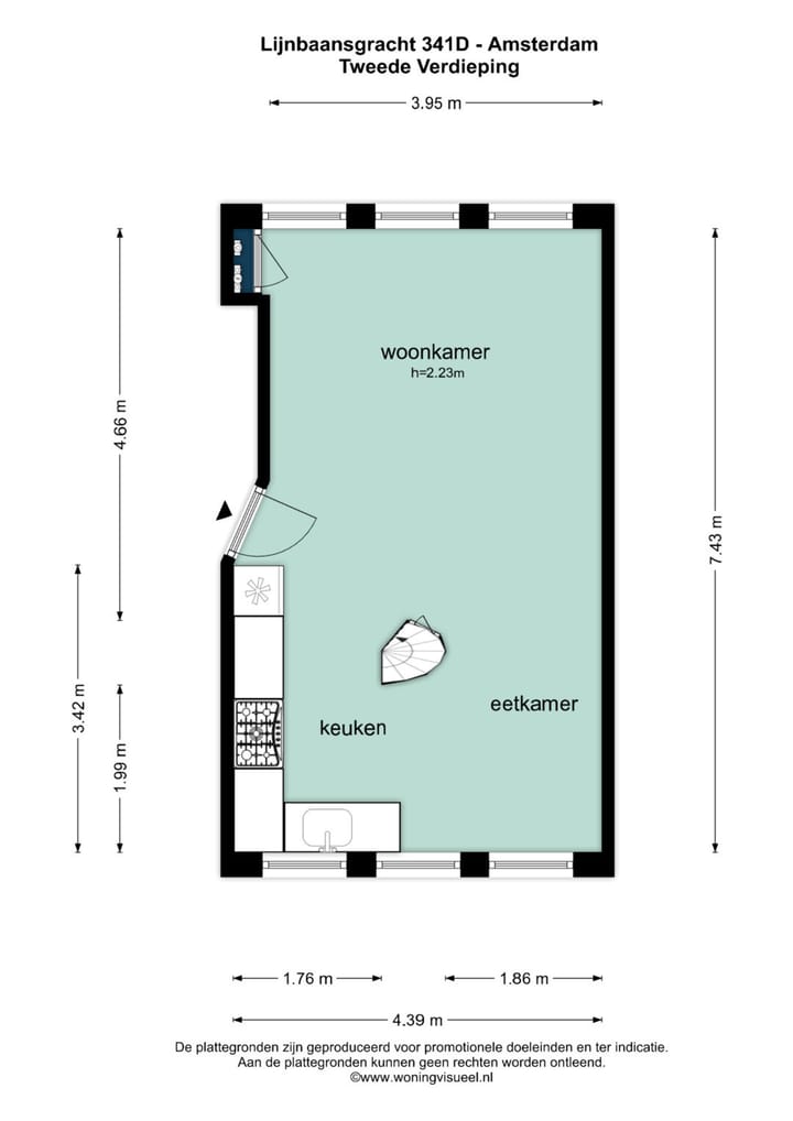 Foto 43 van Lijnbaansgracht 341-D