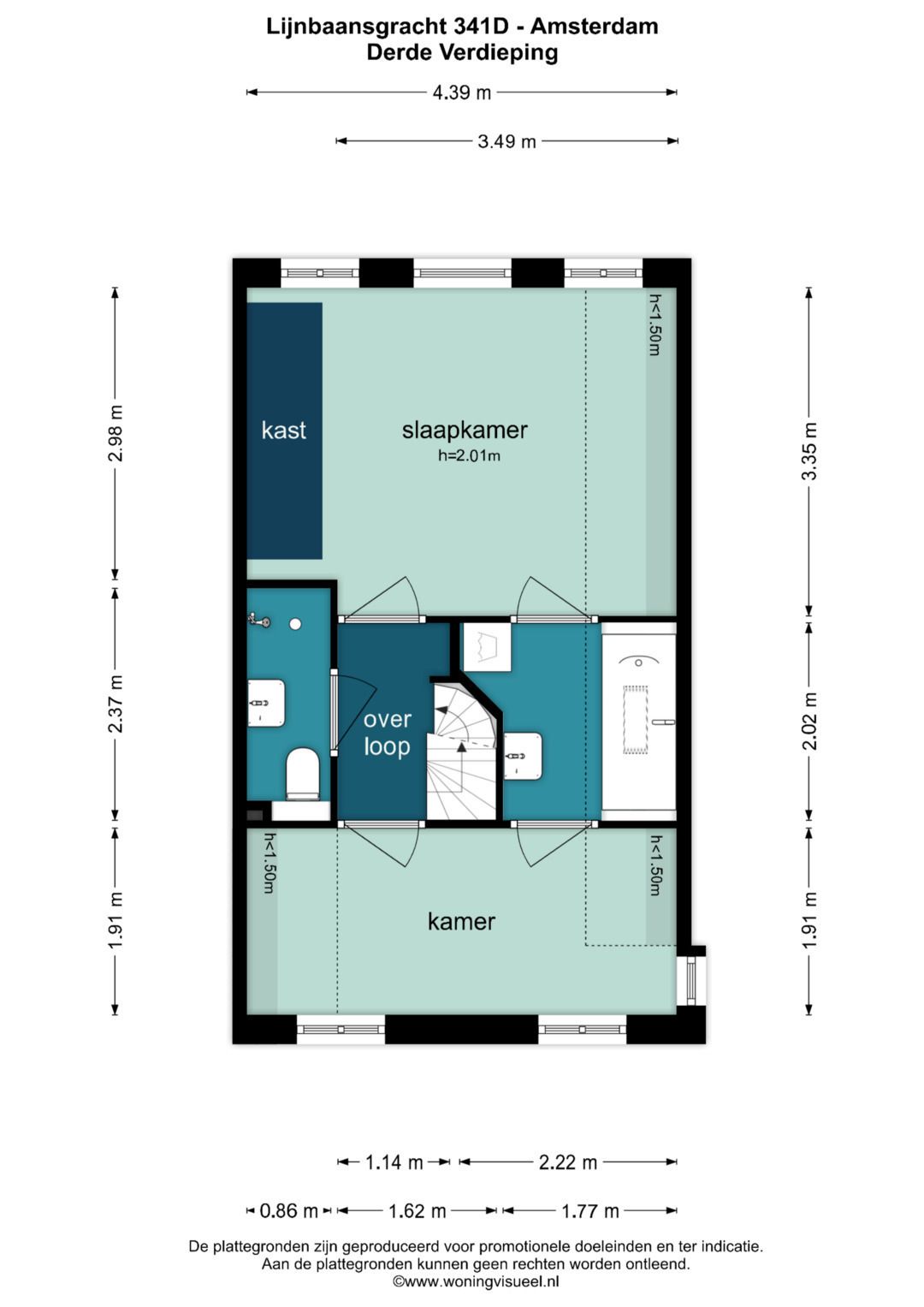 Foto 44 van Lijnbaansgracht 341-D