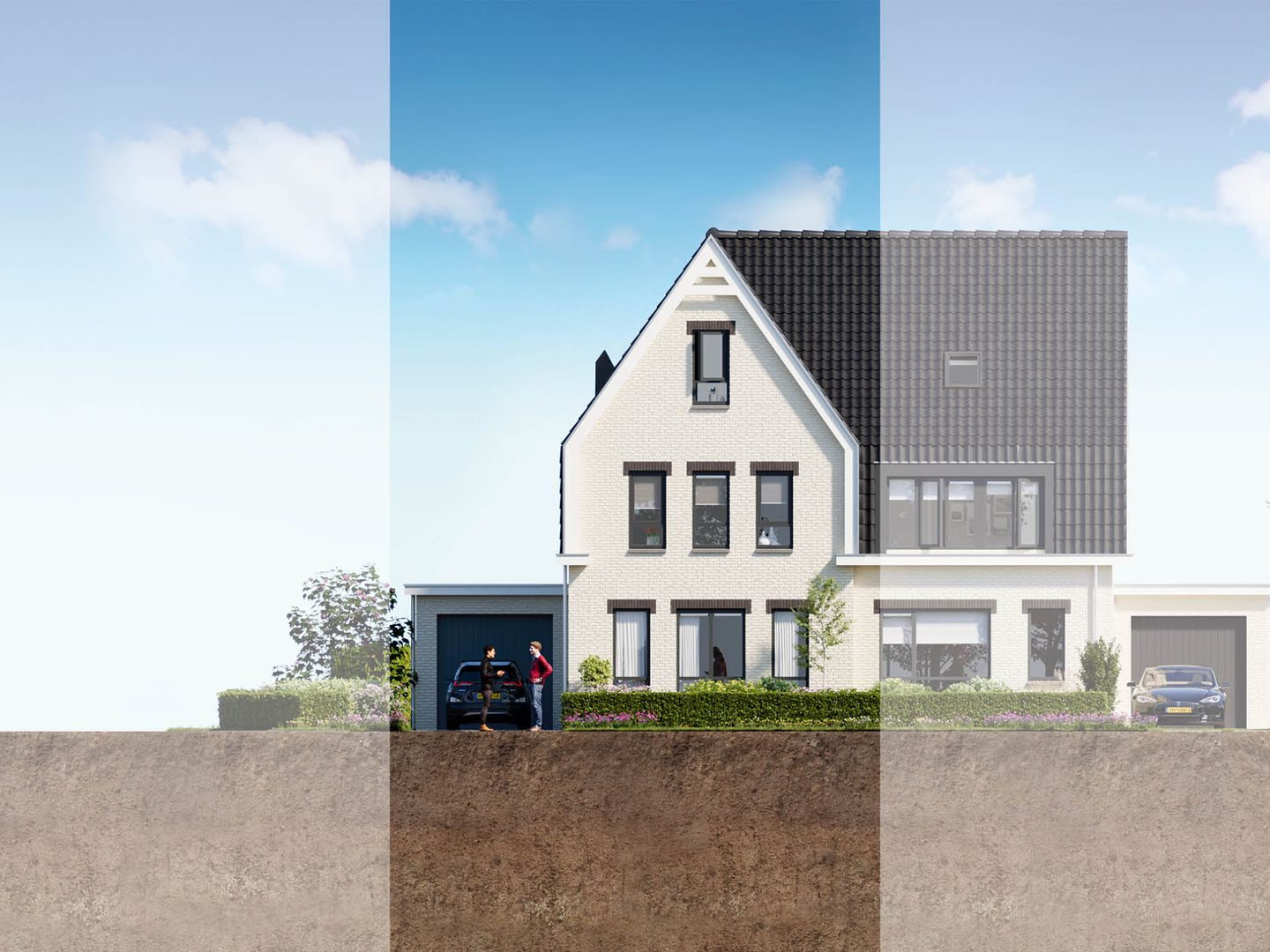 Foto 1 van twee-onder-één-kapwoning (Bouwnr. 68)