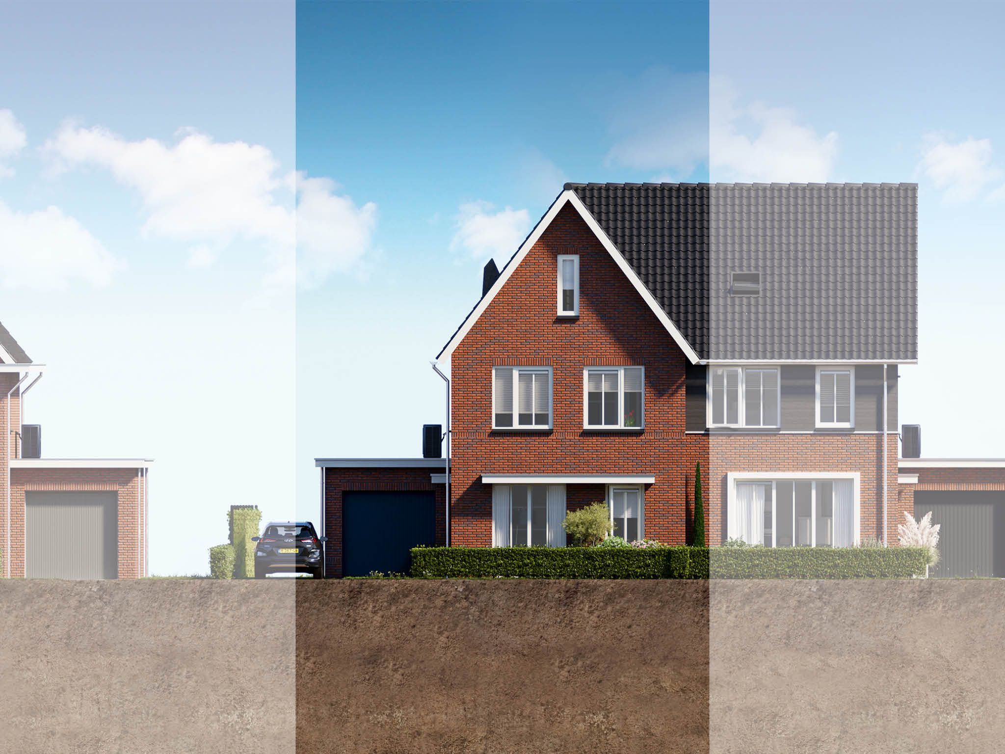 twee-onder-één-kapwoning (Bouwnr. 61) false