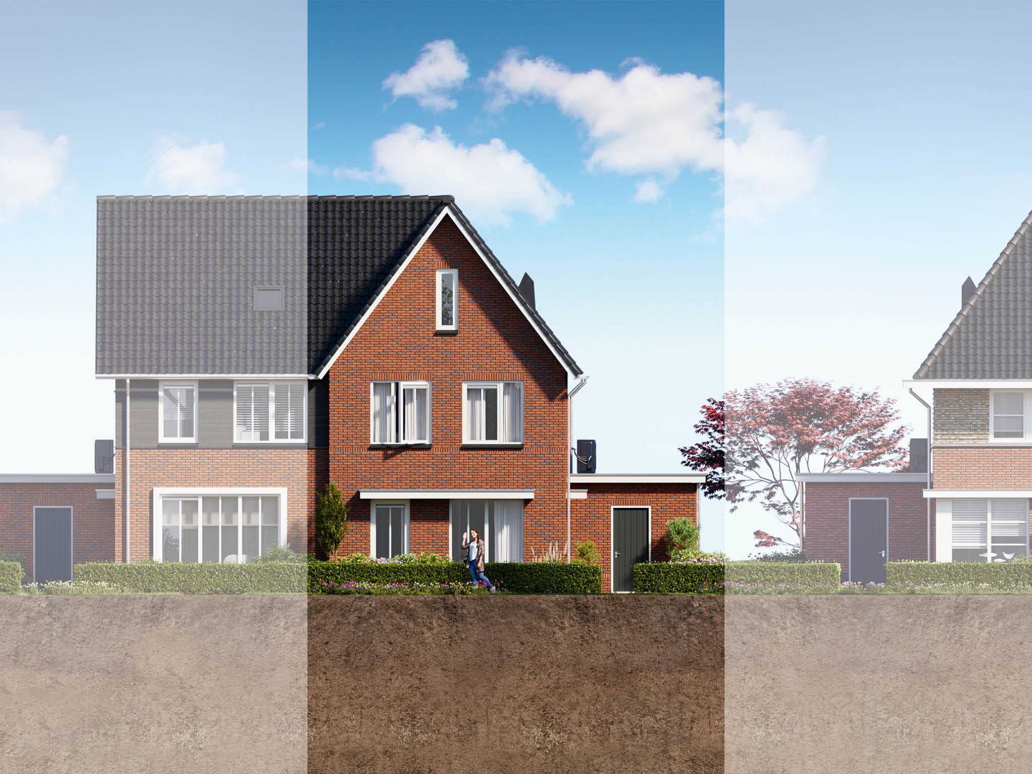 twee-onder-één-kapwoning (Bouwnr. 76)  false