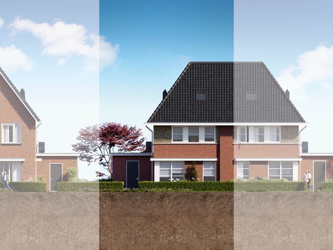 Foto 1 van twee-onder-één-kapwoning (Bouwnr. 77)