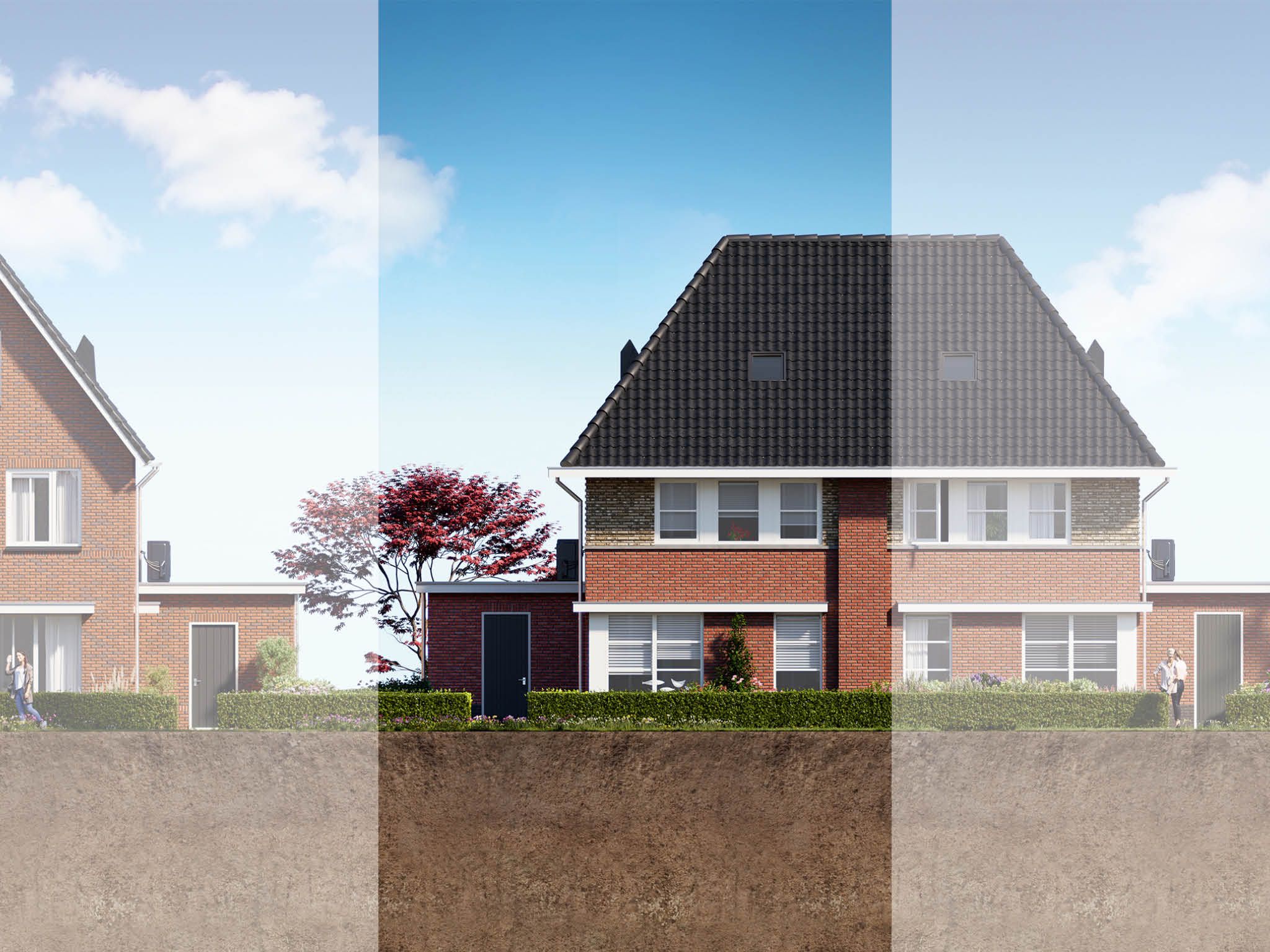 twee-onder-één-kapwoning (Bouwnr. 77) false