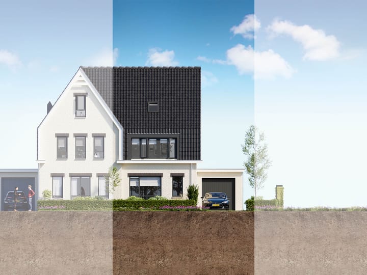 Foto 1 van twee-onder-één-kapwoning (Bouwnr. 69)