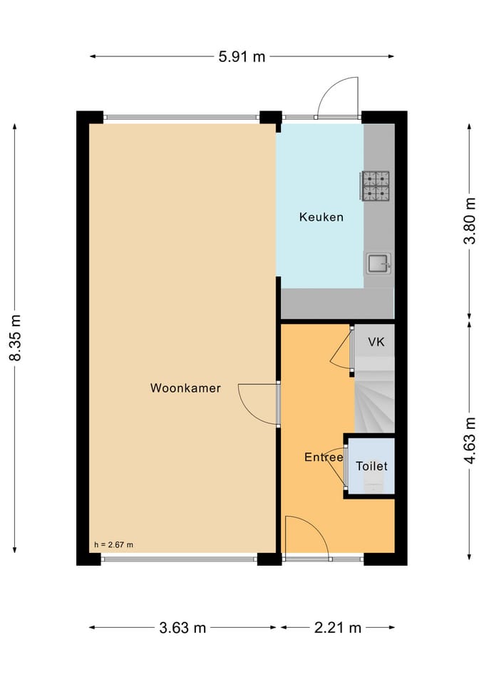 Foto 40 van Dennenstraat 29