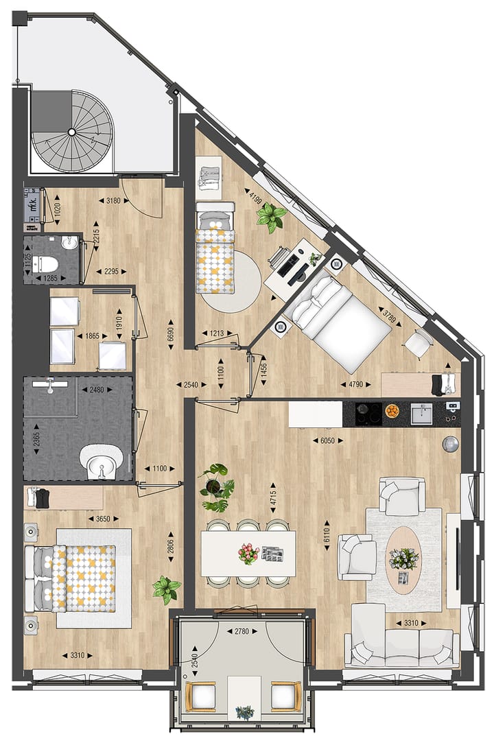 Foto 14 van Appartement Type C (Bouwnr. 60)