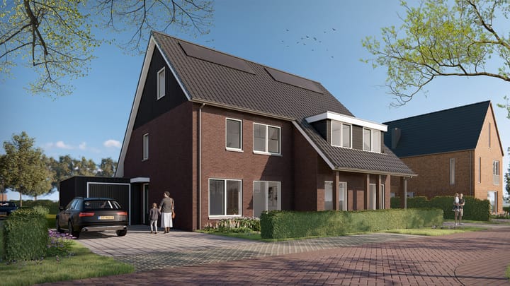 Foto 1 van 2 onder 1 kapwoning (Bouwnr. 110)