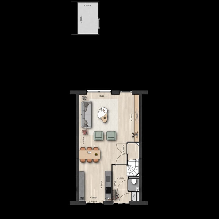 Foto 2 van Tussenwoning (Bouwnr. 107)