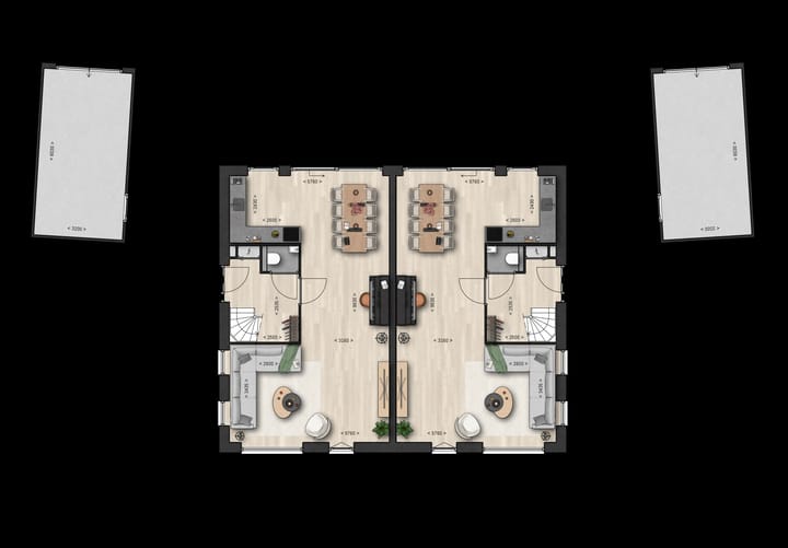 Foto 2 van 2 onder 1 kapwoning (Bouwnr. 97)