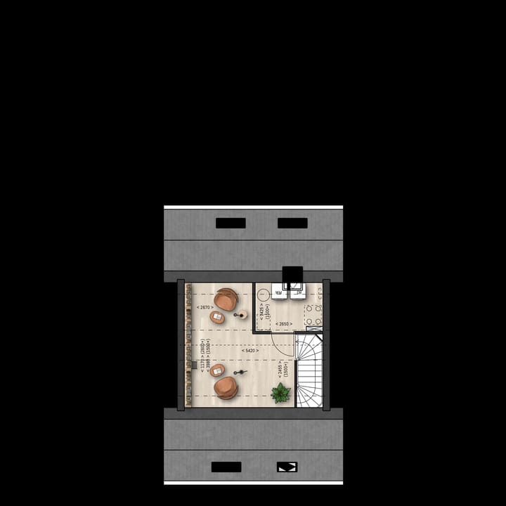 Foto 4 van Tussenwoning (Bouwnr. 105)