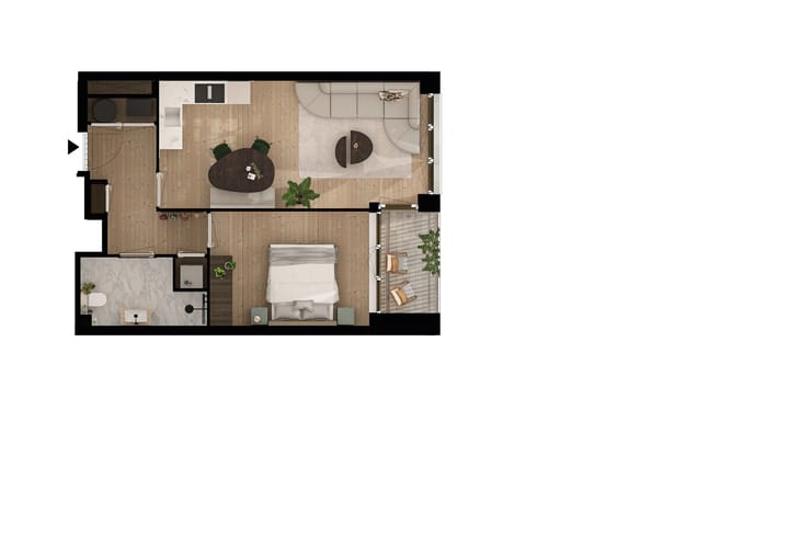 Foto 8 van Korte Zijde (Bouwnr. 24)