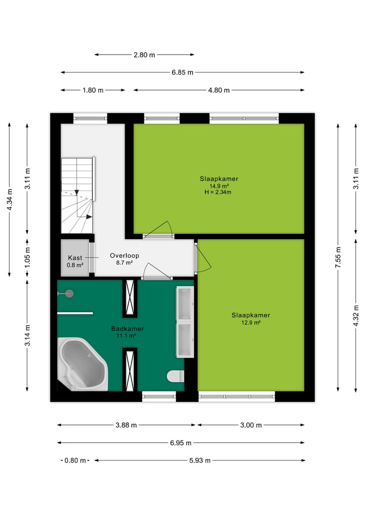 Foto 34 van Palmstraat 304