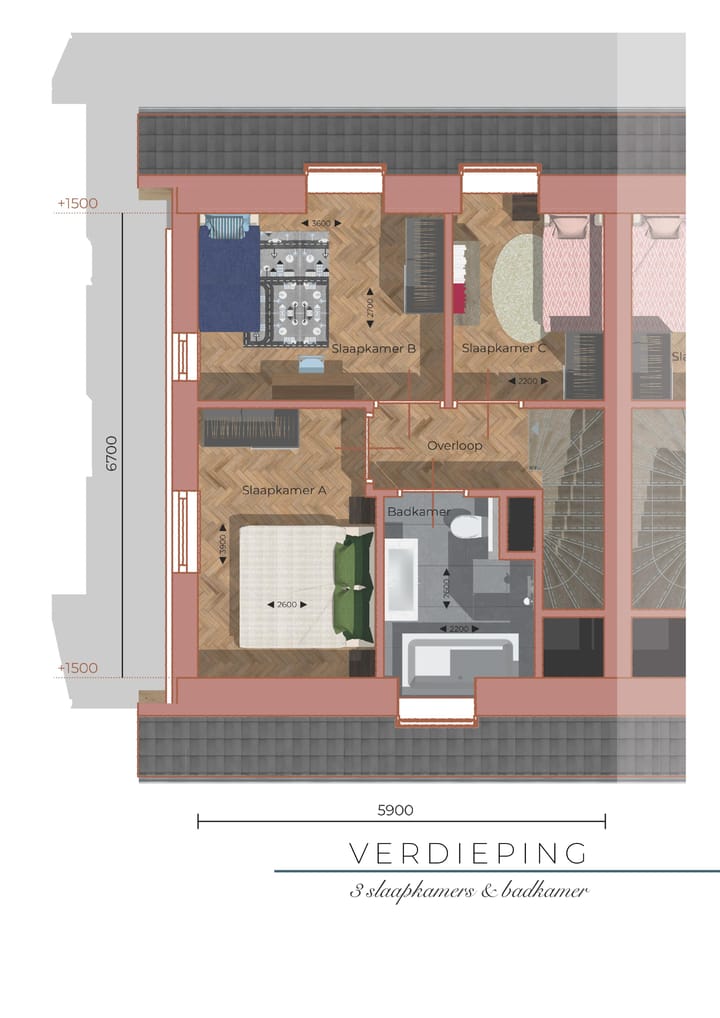 Foto 16 van Ald Rien - 2/1kapwoning (bouwnummer 6)
