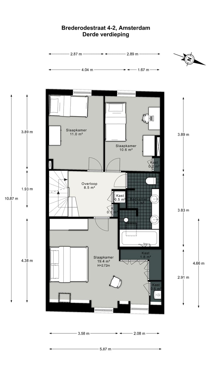 Foto 51 van Brederodestraat 4-2