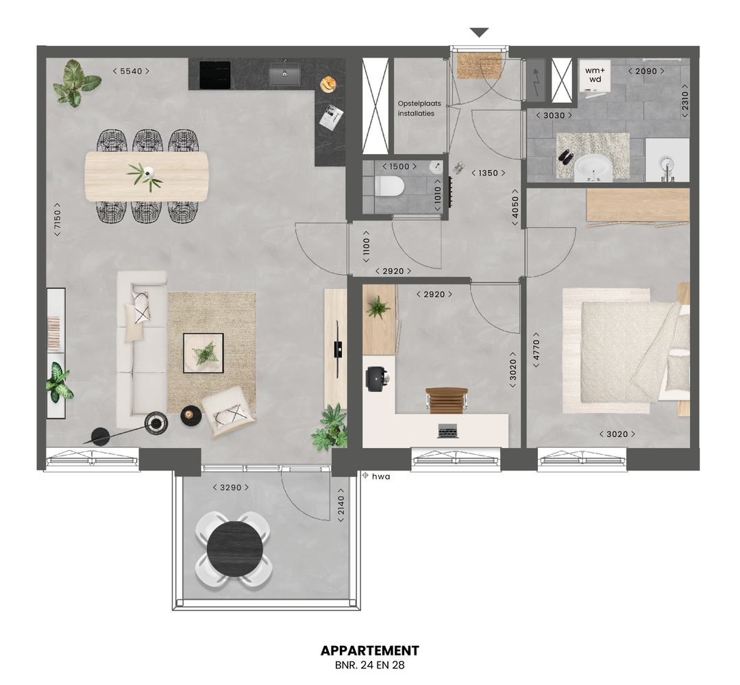 Foto 7 van Bouwnummer 24 - Kadeappartement type C (Bouwnr. 24)