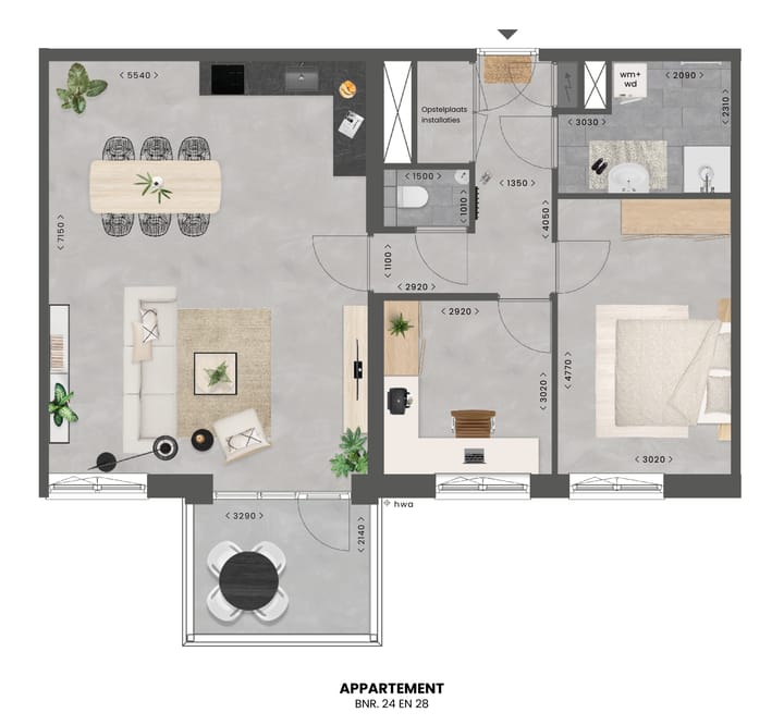 Foto 7 van Bouwnummer 24 - Kadeappartement type C (Bouwnr. 24)