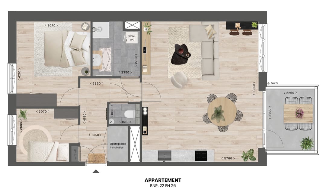 Foto 7 van Bouwnummer 26 - Kadeappartement type A (Bouwnr. 26)
