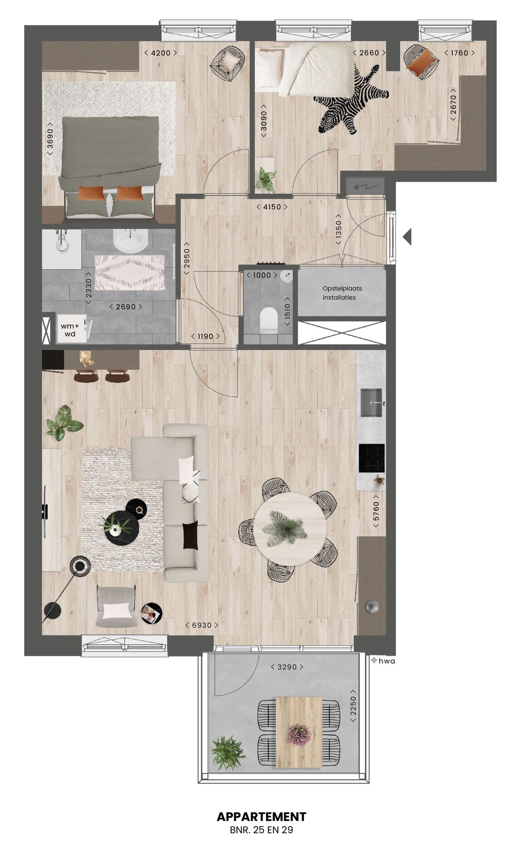 Foto 7 van Bouwnummer 29 - Kadeappartement type D (Bouwnr. 29)