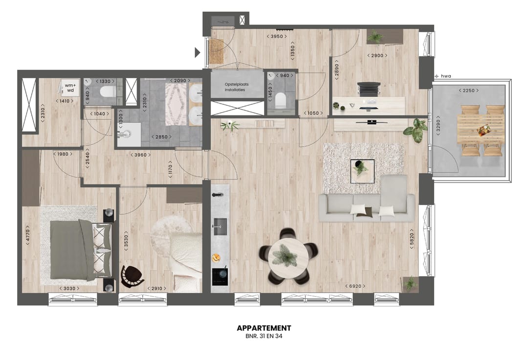 Foto 7 van Bouwnummer 32 - Kadeappartement type G (Bouwnr. 32)