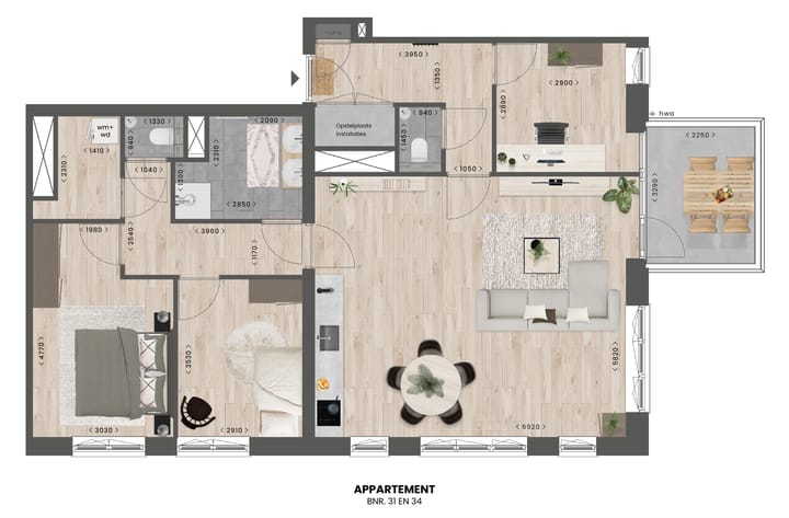 Foto 7 van Bouwnummer 34 - Kadeappartement type F (Bouwnr. 34)