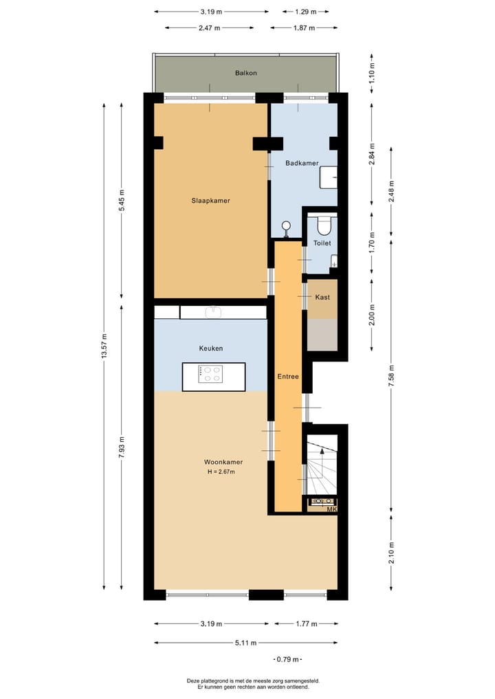 Foto 31 van Aelbrechtskade 13-B01