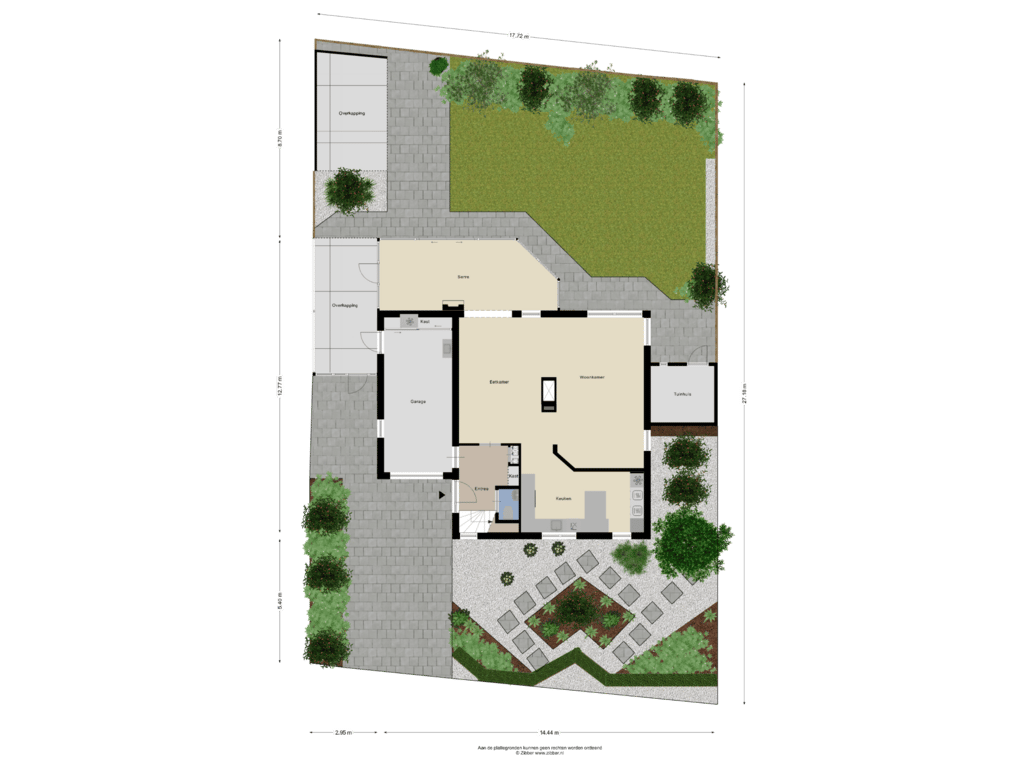 Begane grond tuin