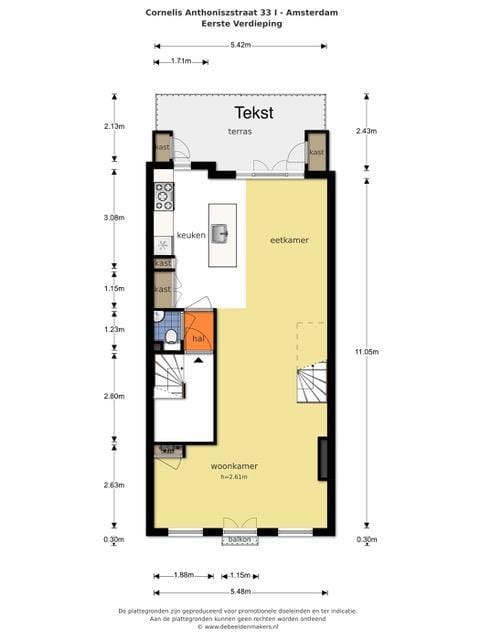 Foto 20 van Cornelis Anthoniszstraat 33-1