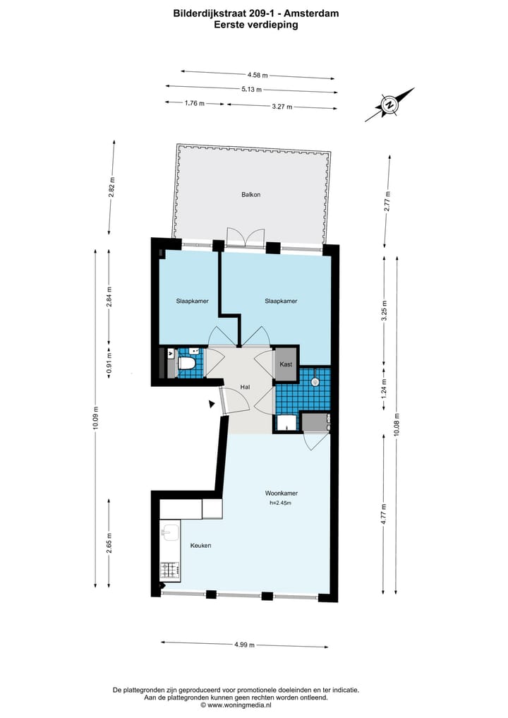 Foto 28 van Bilderdijkstraat 209-1
