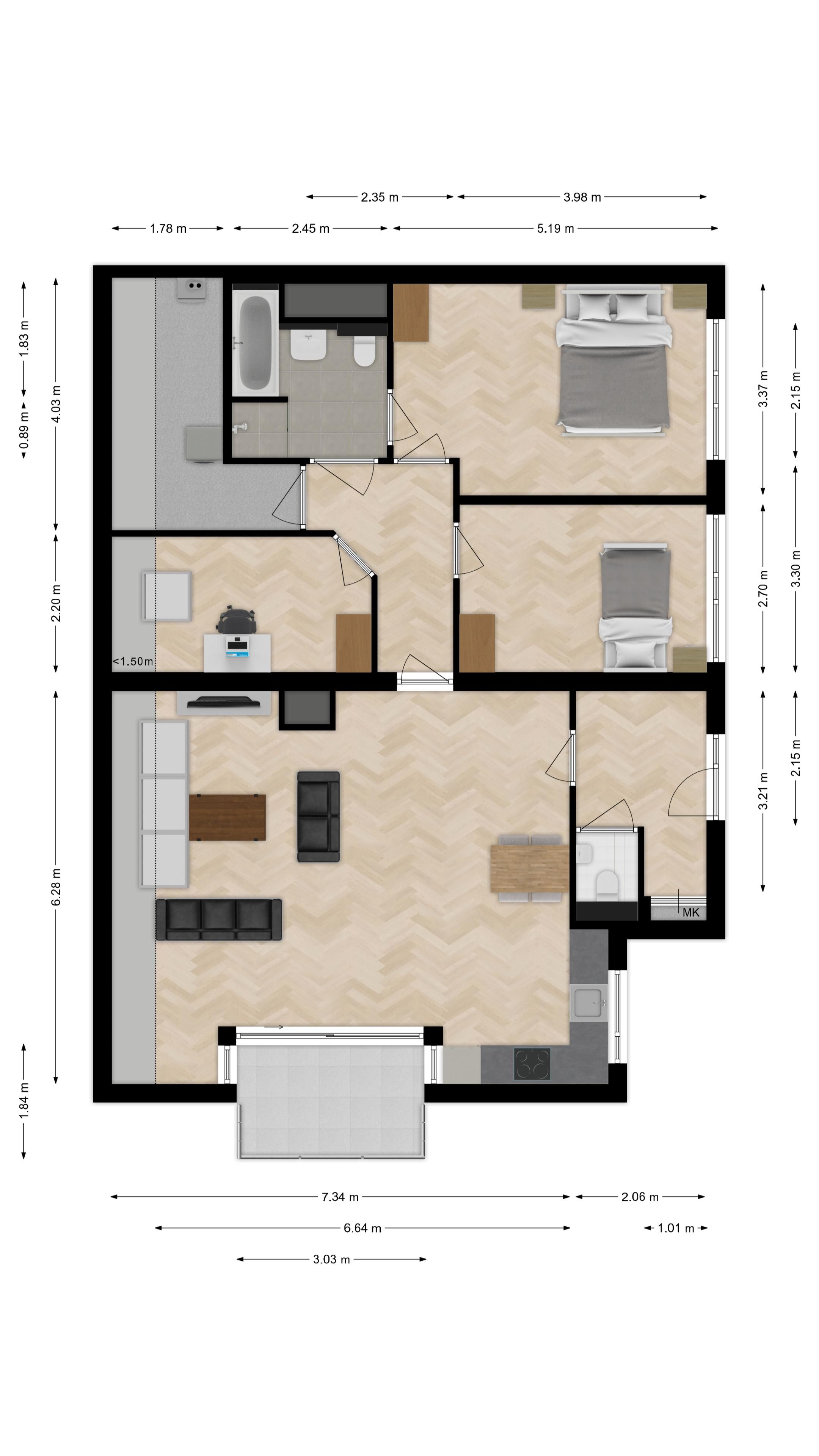 Foto 36 van Langestraat 8-03
