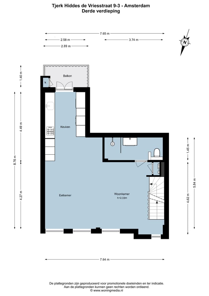 Foto 31 van Tjerk Hiddes de Vriesstraat 9-3