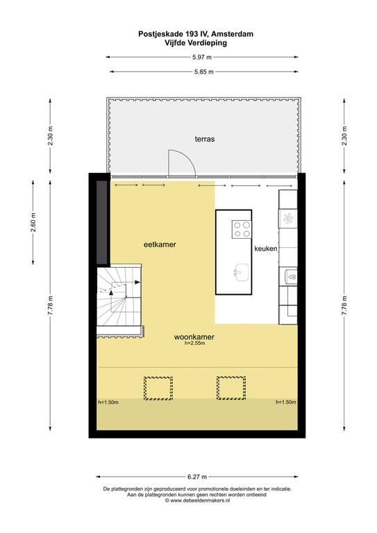 Foto 27 van Postjeskade 193-4