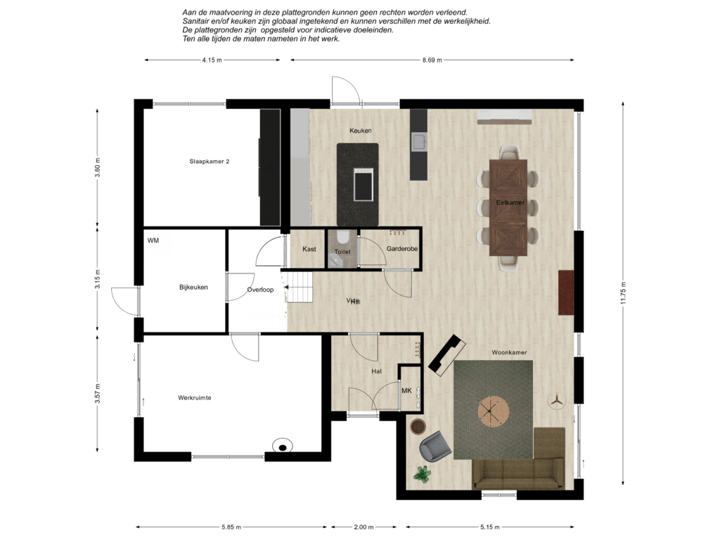 Beganegrond en Souterrain 3D