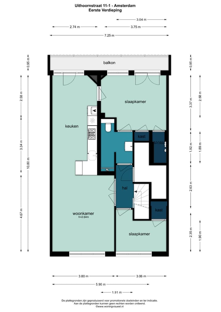 Foto 37 van Uithoornstraat 11-1