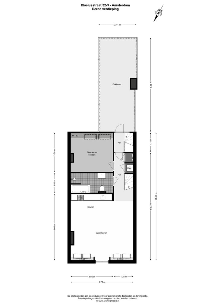 Foto 21 van Blasiusstraat 32-3