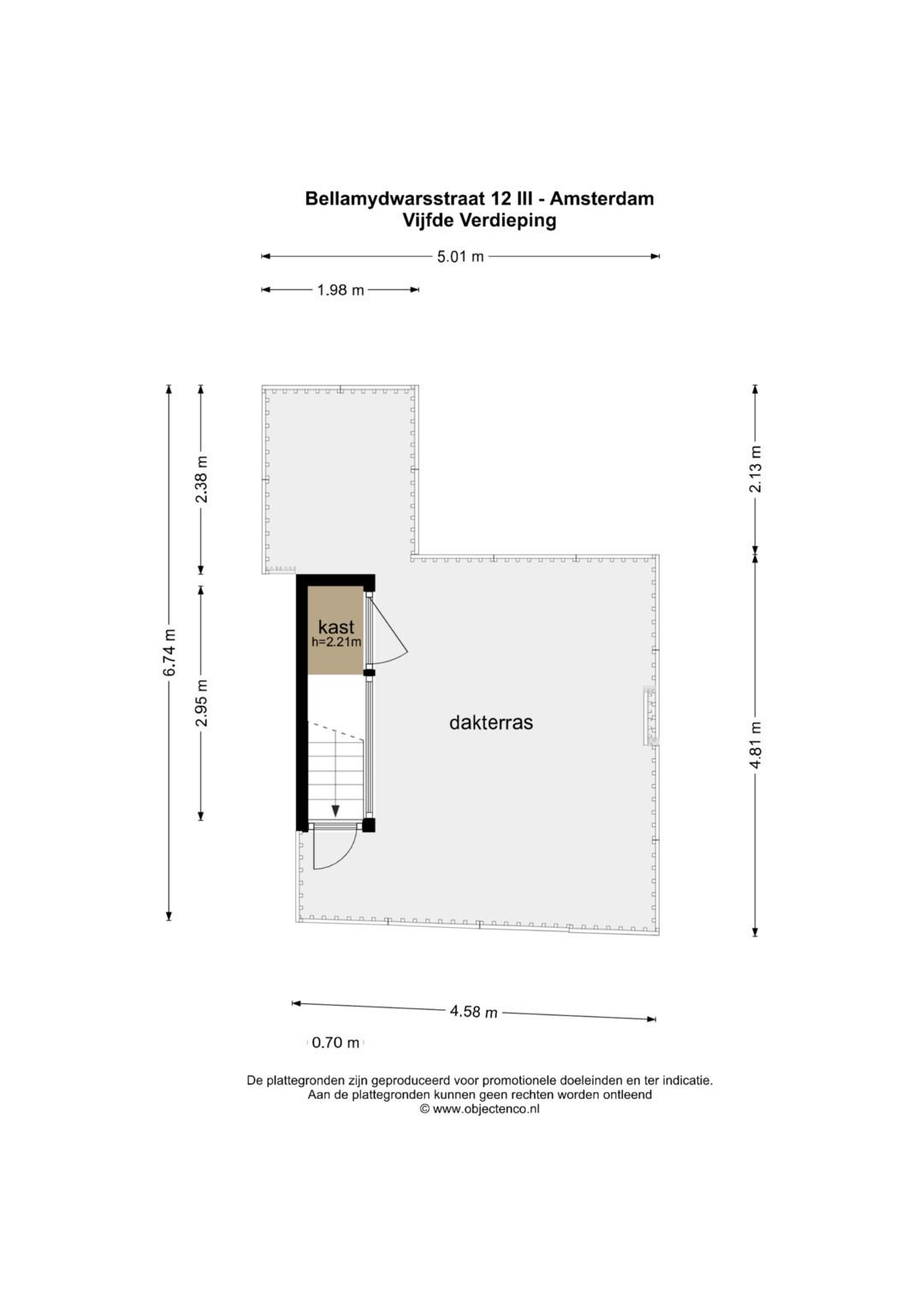Foto 33 van Bellamydwarsstraat 12-3