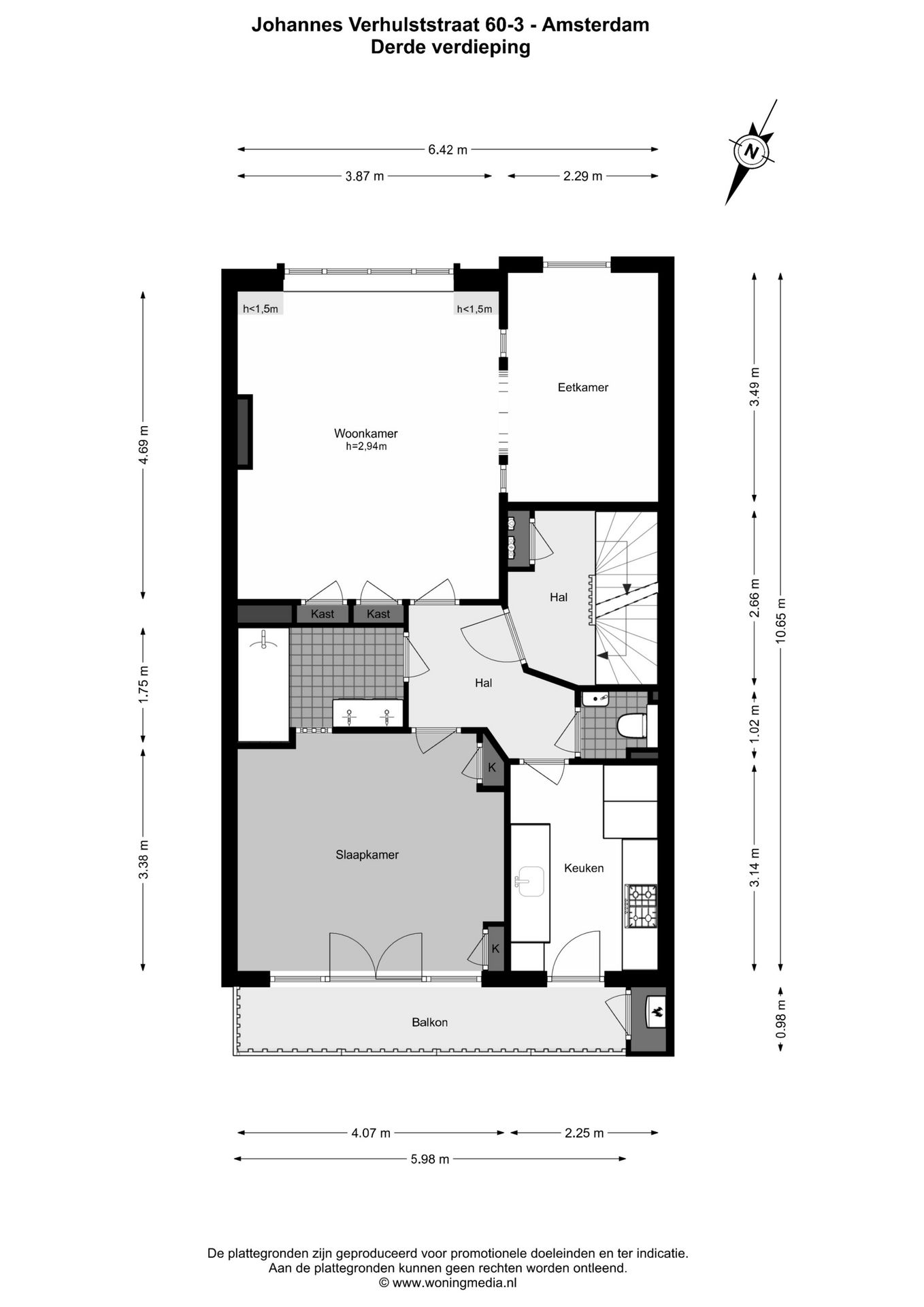 Foto 36 van Johannes Verhulststraat 60-3