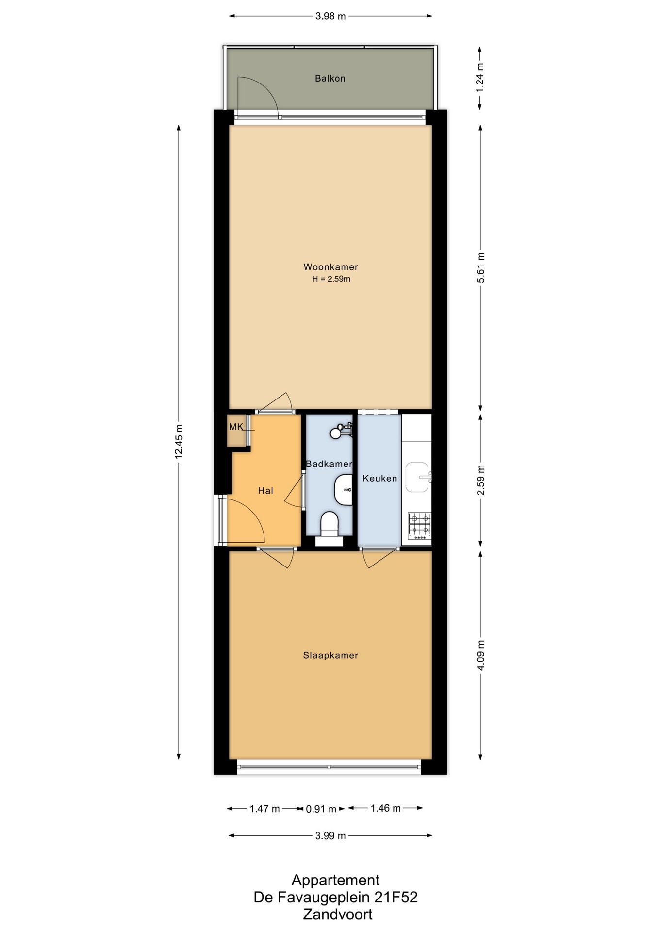 Foto 27 van de Favaugeplein 21-F52