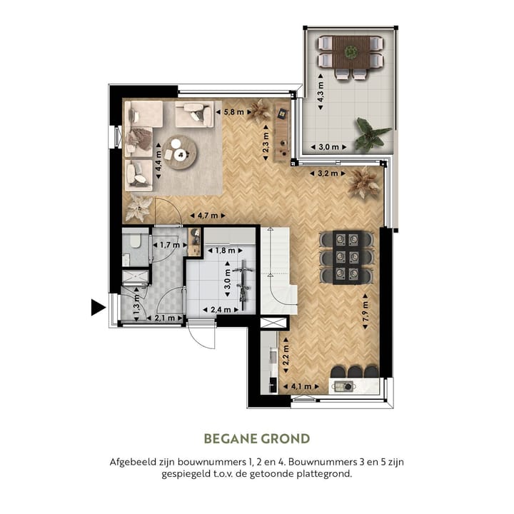 Foto 5 van Het Zandse Hoogland | Oevervilla | Verlengd (Bouwnr. 5)