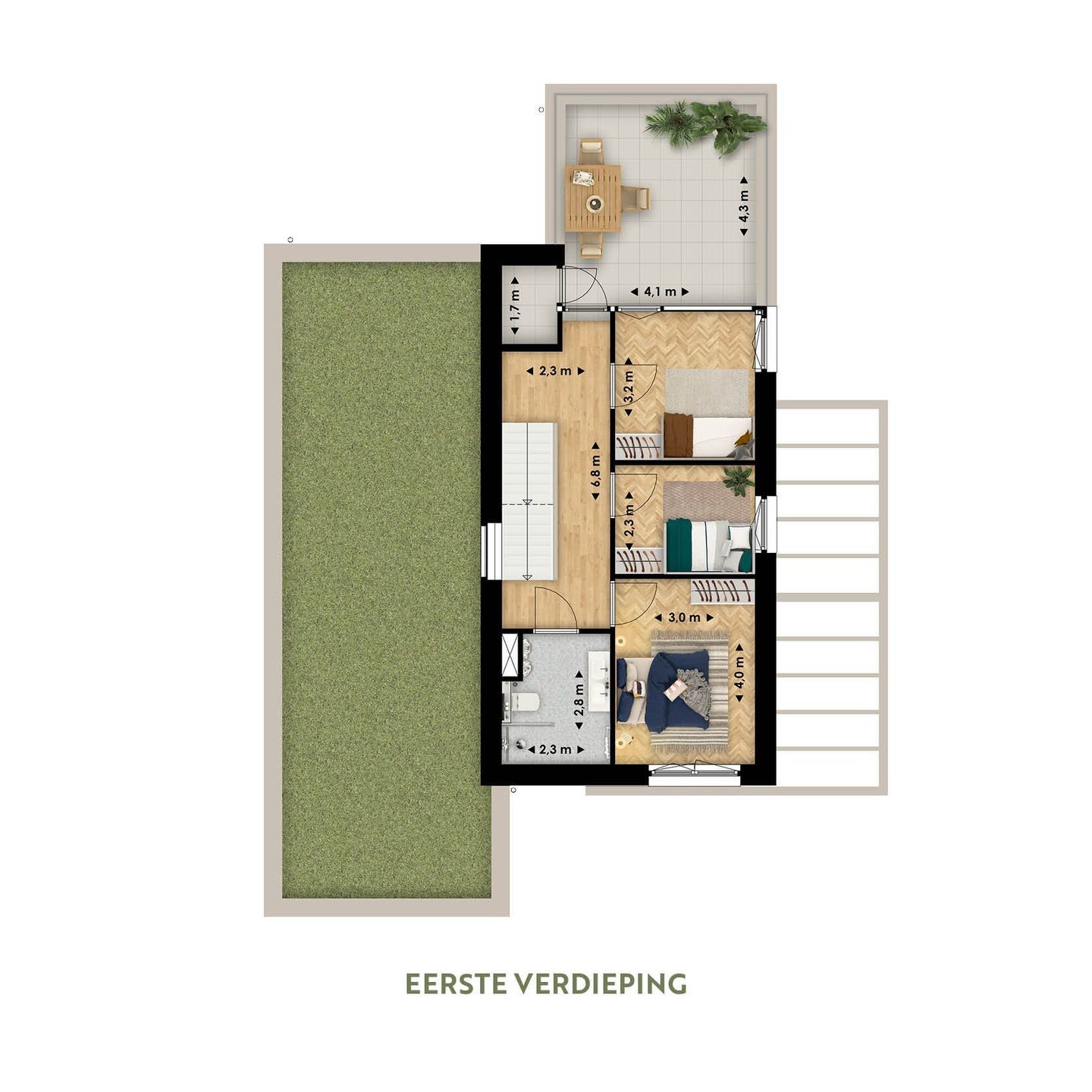 Foto 5 van Het Zandse Hoogland | Hoog (Bouwnr. 16)