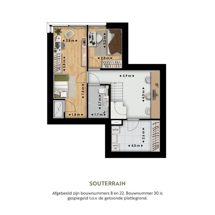 Foto 7 van Het Zandse Hoogland | Oevervilla (Bouwnr. 30)