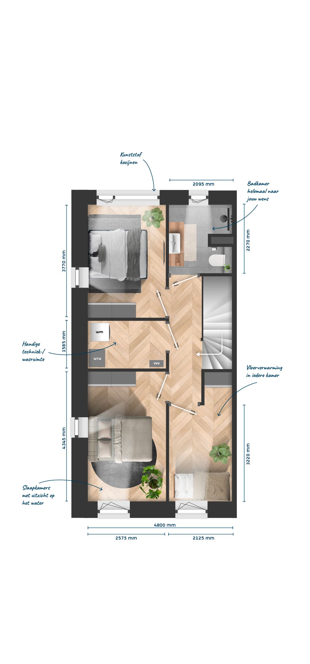 Foto 8 van Kroon op Indië (blok 14B) Havenvilla's (Bouwnr. 14B.01)