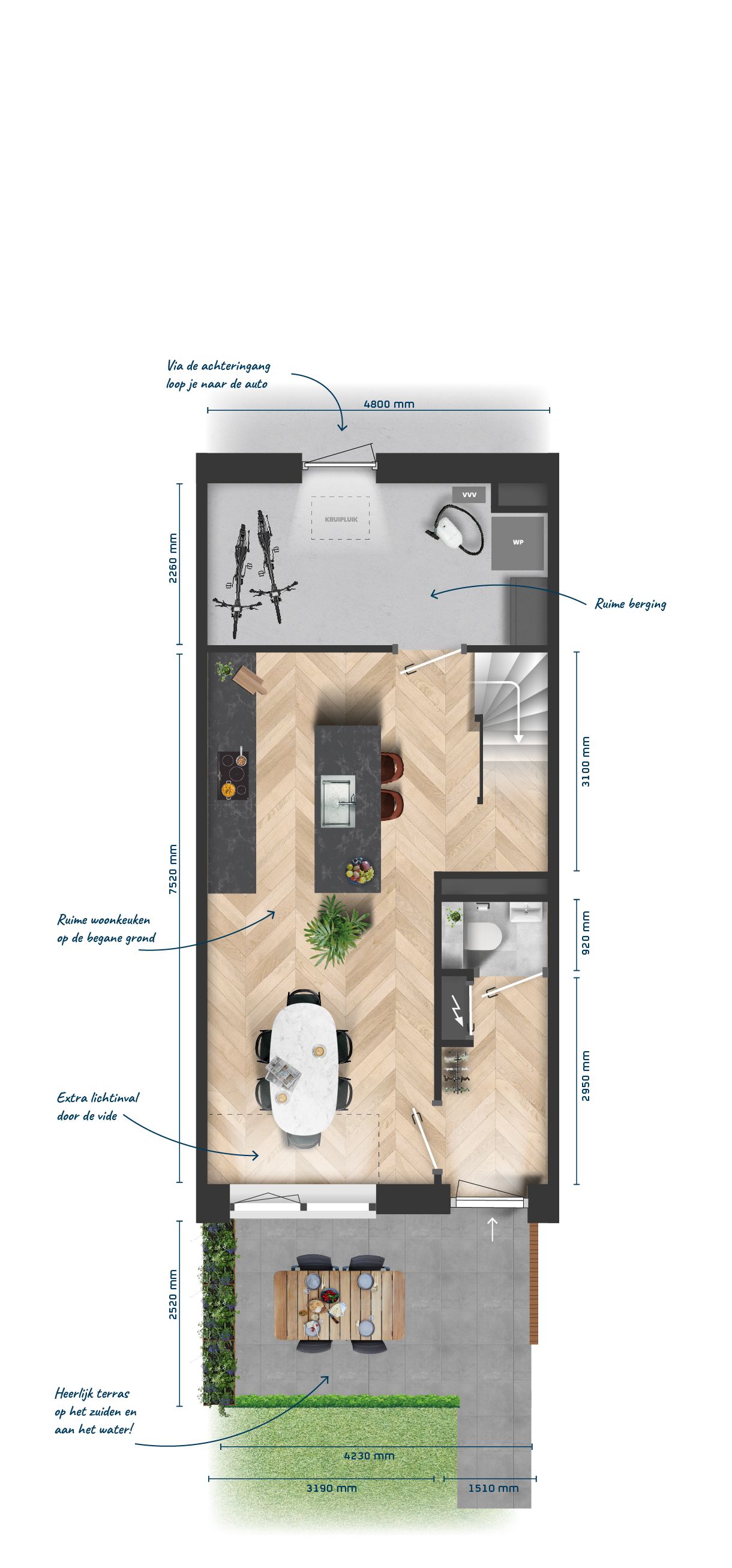 Foto 6 van Kroon op Indië (blok 14B) Havenvilla's (Bouwnr. 14B.04)