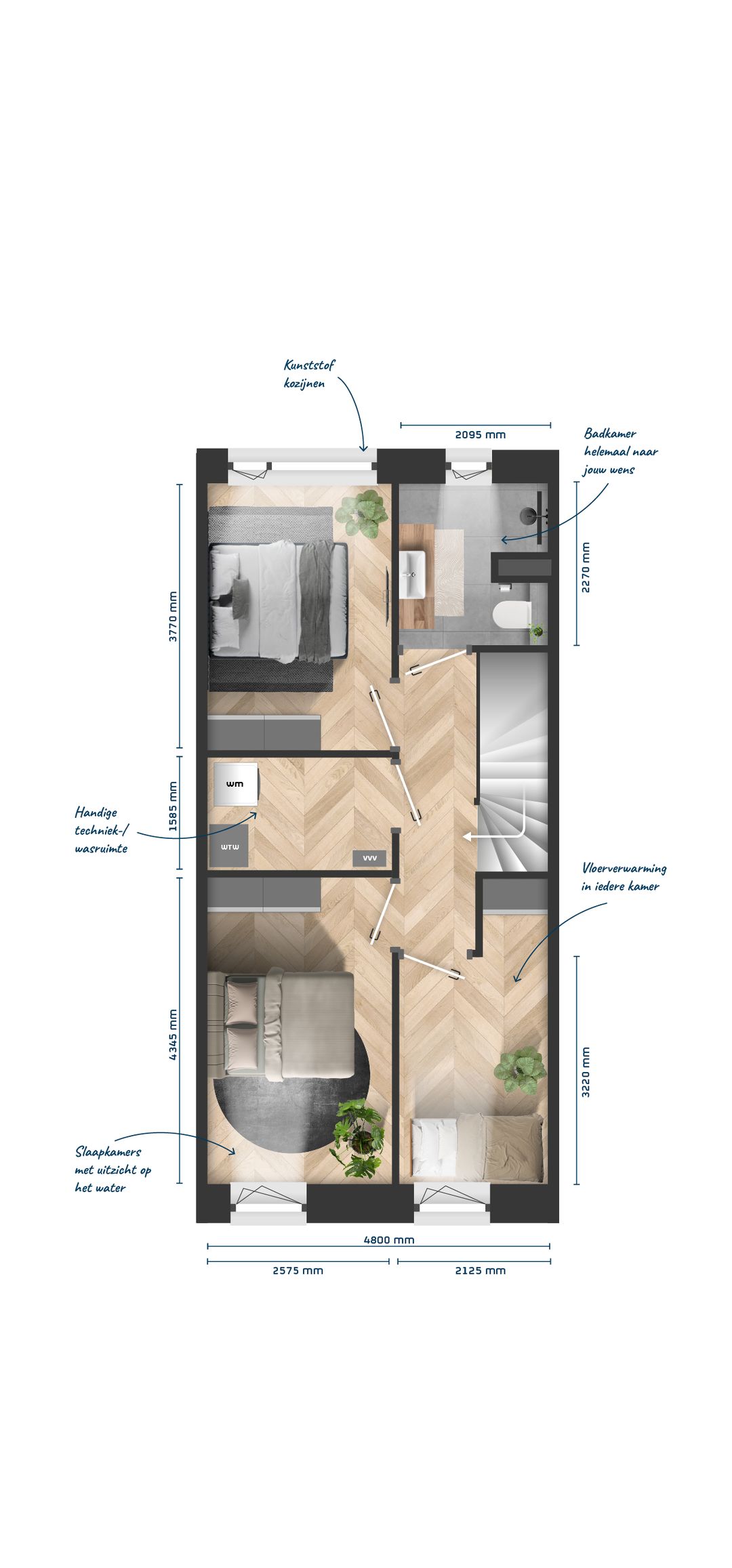 Foto 8 van Kroon op Indië (blok 14B) Havenvilla's (Bouwnr. 14B.04)