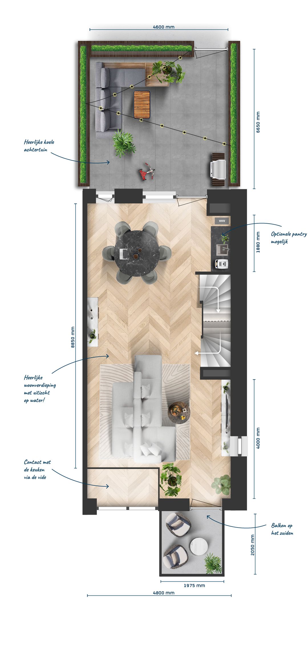 Foto 7 van Kroon op Indië (blok 14B) Havenvilla's (Bouwnr. 14B.05)