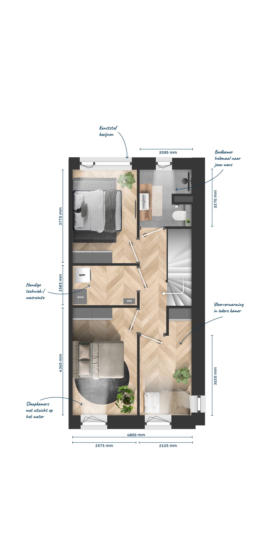 Foto 8 van Kroon op Indië (blok 14B) Havenvilla's (Bouwnr. 14B.05)