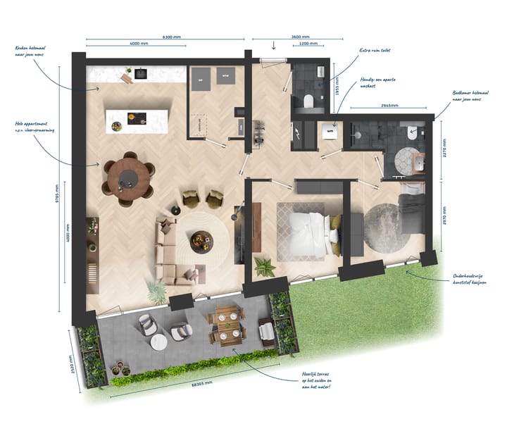 Foto 10 van Kroon op Indië (blok 14B) (Bouwnr. 02  type B)