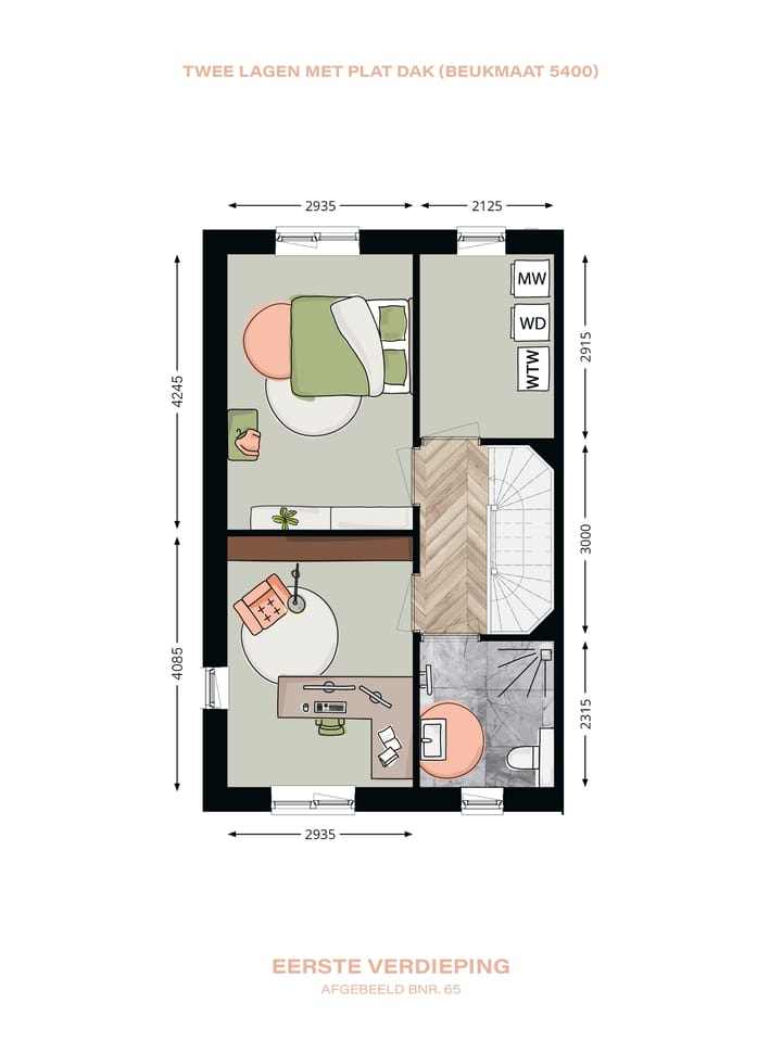 Foto 3 van Hoekwoning (Bouwnr. 65)