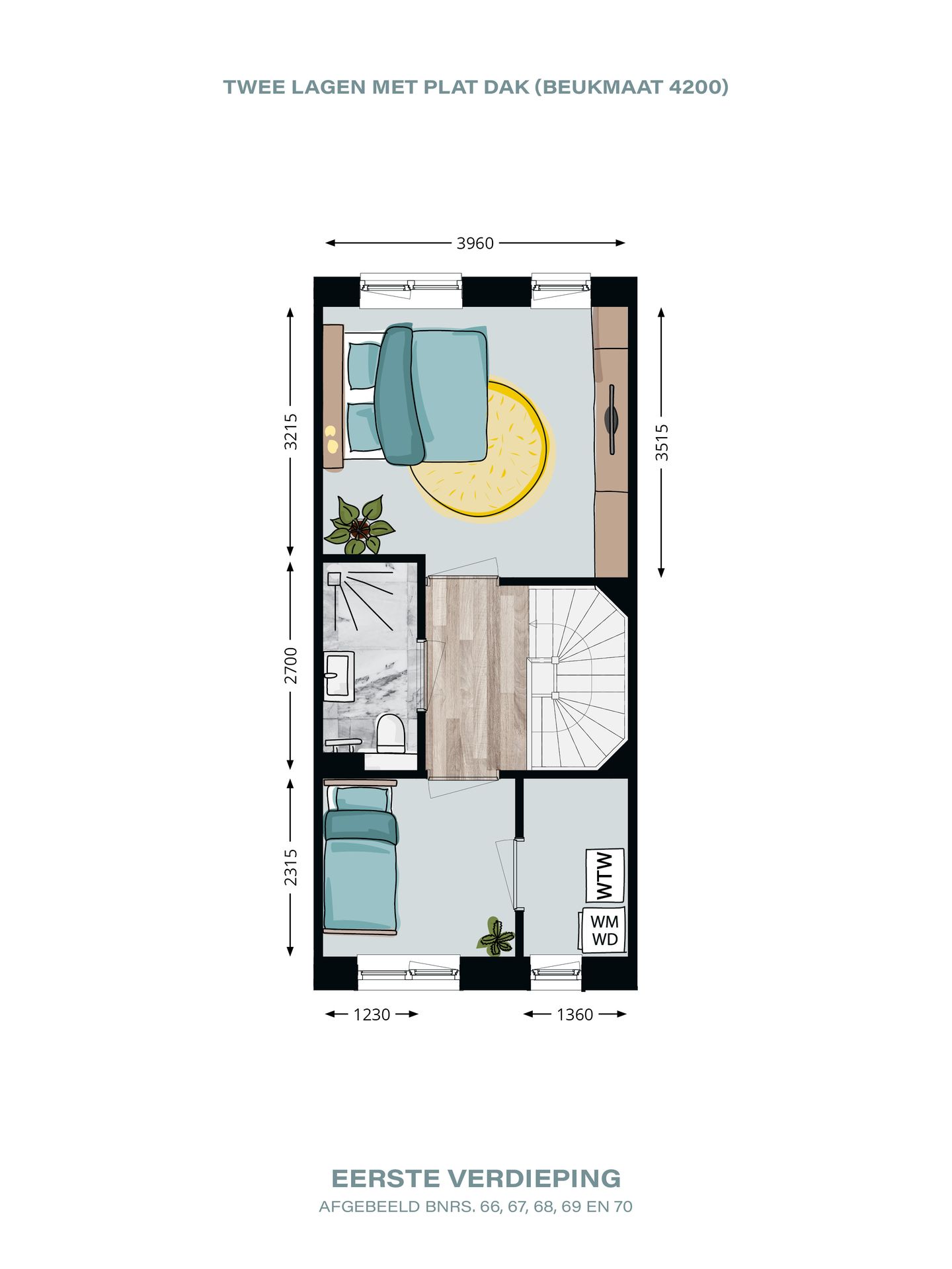 Foto 4 van Tussenwoning (Bouwnr. 69)